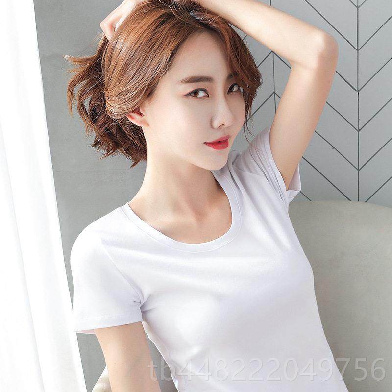 正品V领作服女T恤印字白纯棉修身短袖定制l工ogo文化务衫美容院色,淘宝优惠券,粉丝福利购,淘宝优惠卷