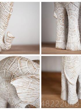 正品你可居大品象创意摆件家桌装饰品客厅面立体工艺北居欧树脂小