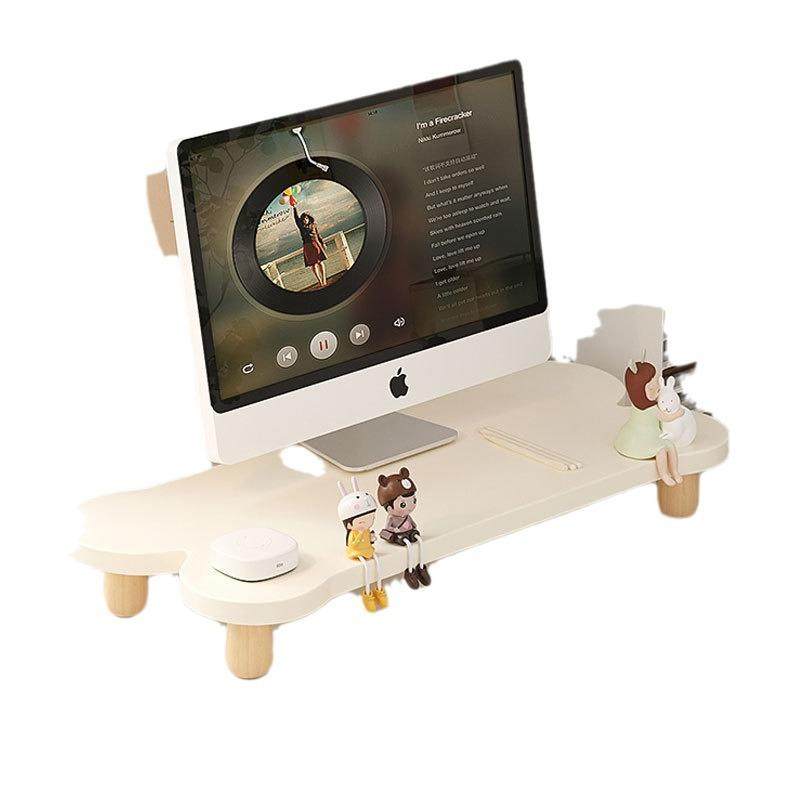 台式电脑增高架显示器屏幕支架办公室桌面置物架笔记本垫高收纳架 - 图3