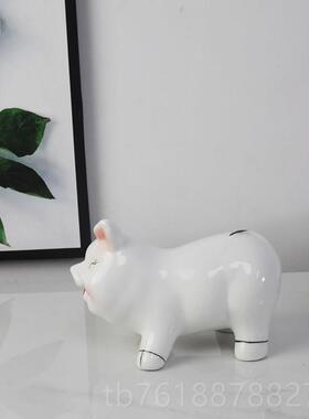 新款迁瓷十二生肖摆件办公家居饰猪品可爱工艺品摆设创意陶乔之喜