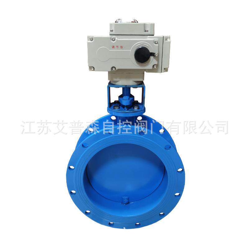 稳定可靠管道通风助手-D941W-1C智能调节电动烟气通风法兰蝶阀 - 图1