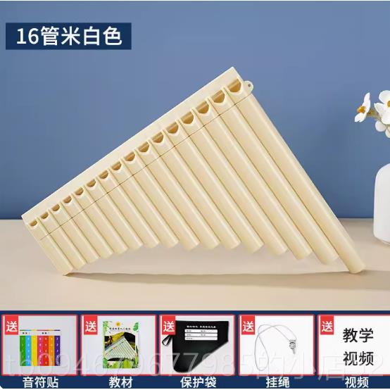 正品学校排箫民族乐器儿学入门16/18管初C调易学排笛学生童专小业 - 图0