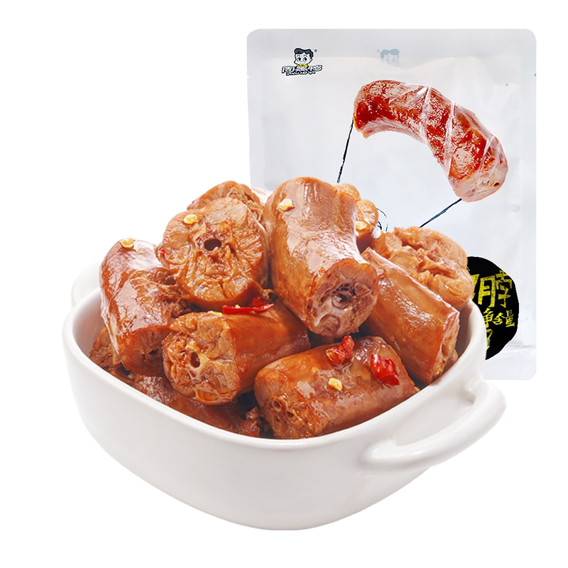 【周黑鸭旗舰店】经典大包装卤鸭脖215g武汉特产官方食品零食小吃