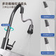 Kitchen sink large single-slot rice grain household thickened 5MM304 stainless steel dish basin sink under counter sink