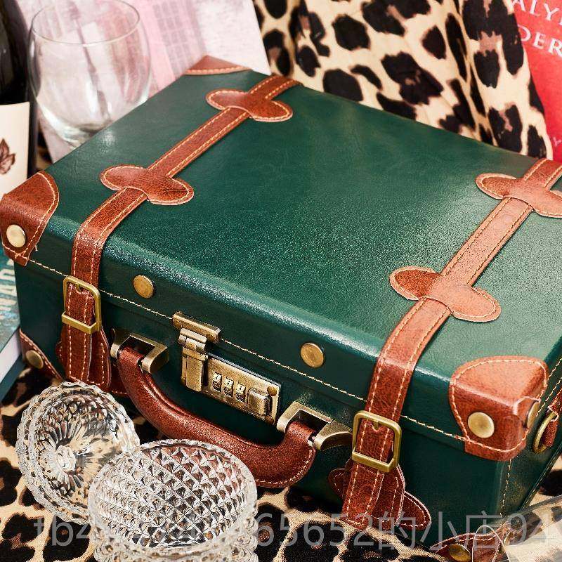 High-end composite suitcase Guzi makeup chassis mini password box boarding suitcase 18-inch men's leather women's luggage tool