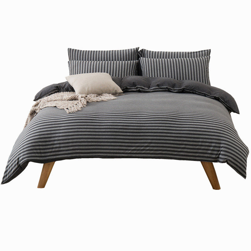 日式天竺棉四件套针织棉纯棉全棉亲肤裸睡床单被套宿舍三床上床笠,淘宝优惠券,粉丝福利购,淘宝优惠卷