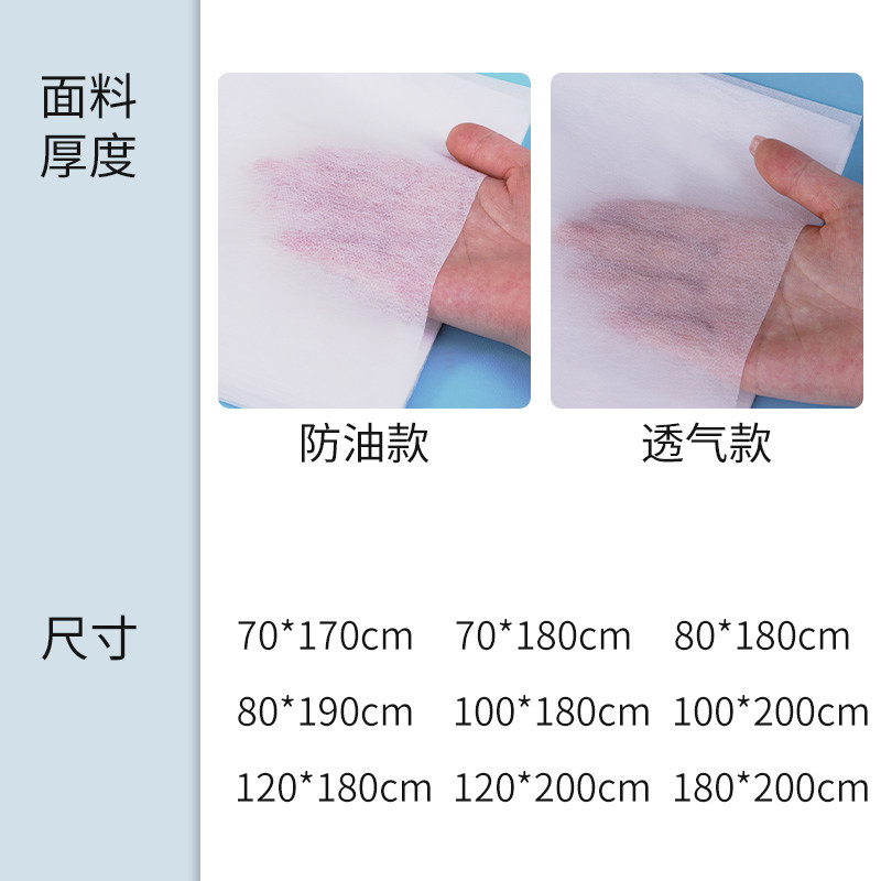 蓝色免洗床单透气防水防油足浴店美容院开洞按摩床垫spa带脸洞,淘宝优惠券,粉丝福利购,淘宝优惠卷