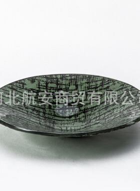 现代简约创意绿色果盘花瓶树脂工艺品摆件样板房售楼处桌面饰品