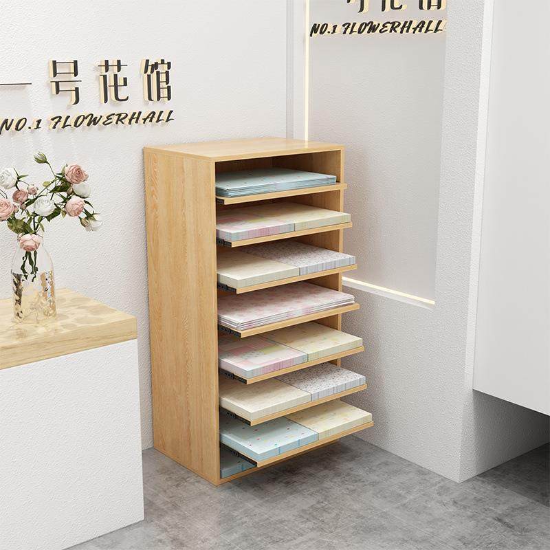 鲜花包装纸收纳架店可抽拉包花纸纳柜无品牌/画室收店柜子卡纸花,淘宝优惠券,粉丝福利购,淘宝优惠卷