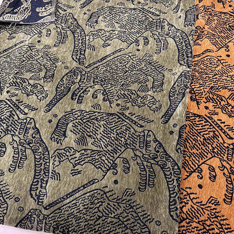 中古风抽象艺术豹小g众高奢色织提花雪套尼尔tie子r抱枕布料86105,淘宝优惠券,粉丝福利购,淘宝优惠卷