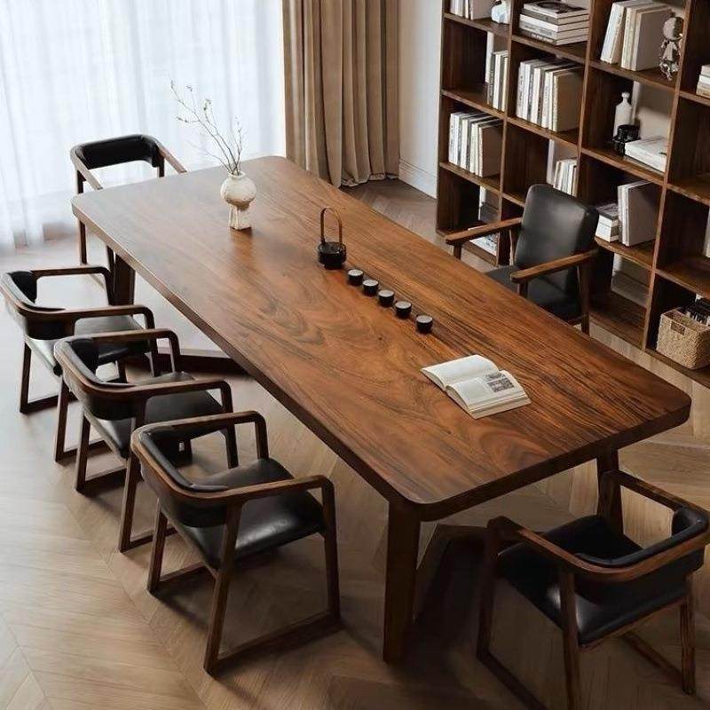 南UEN读美胡桃客厅书桌餐桌家用二合作一工台学习木阅桌实木大板,淘宝优惠券,粉丝福利购,淘宝优惠卷