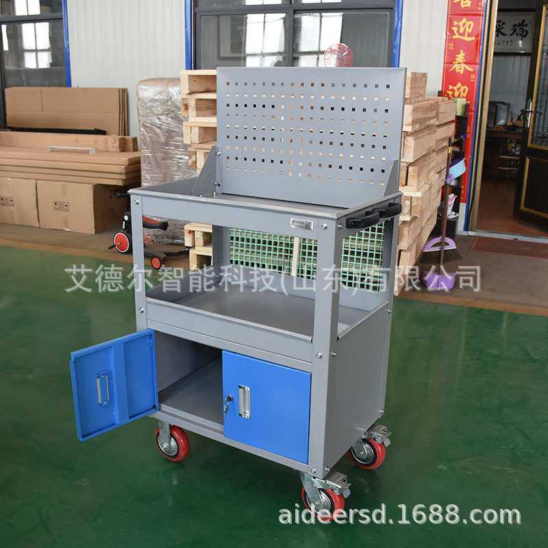 移动周转工具车钳工维修装配台工厂车间机床工具车加厚钢板带箱,淘宝优惠券,粉丝福利购,淘宝优惠卷