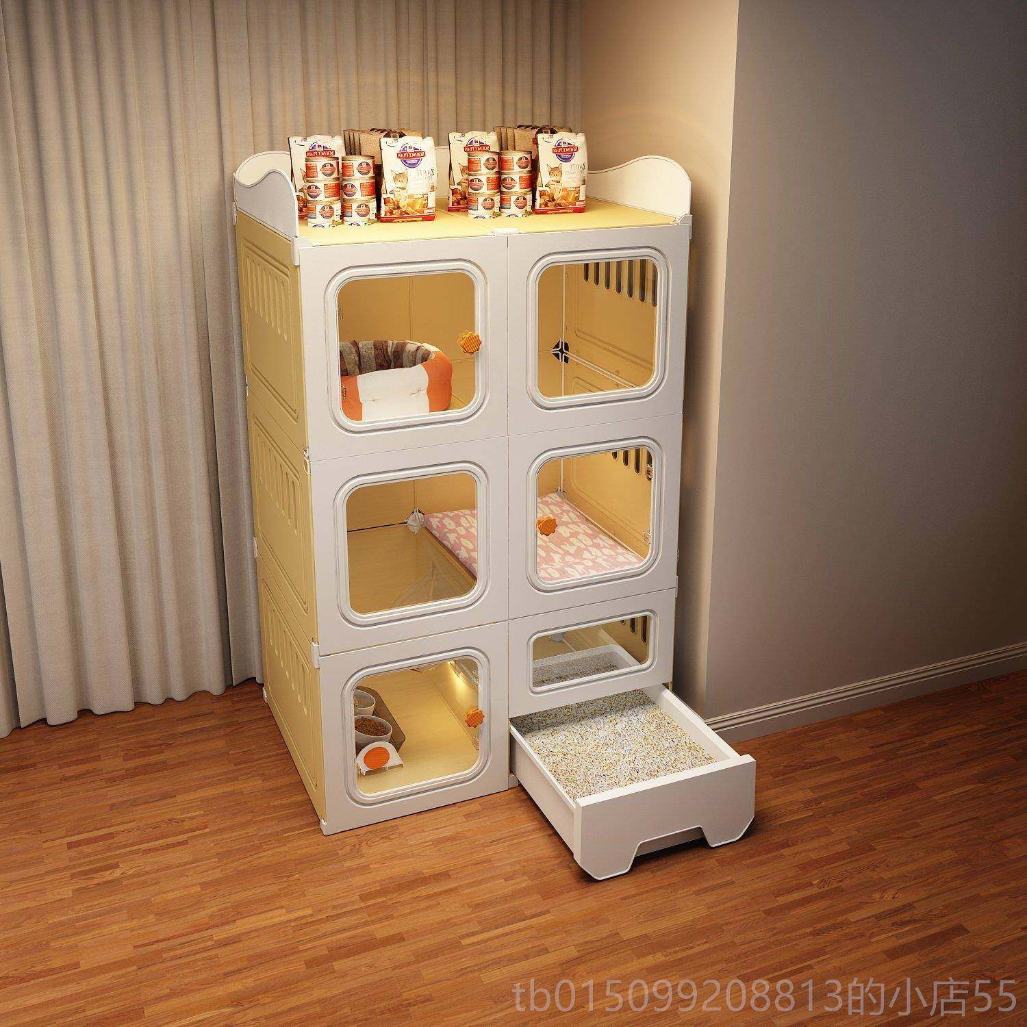 正品盆笼子猫砂一体猫厕猫别墅猫窝猫猫舍猫家屋猫咪用室内不占地,淘宝优惠券,粉丝福利购,淘宝优惠卷