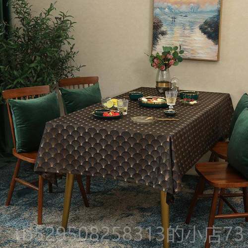 高档华美式奢atdeco餐桌布桌旗轻高精密提花现代茶几布桌布可定r - 图3