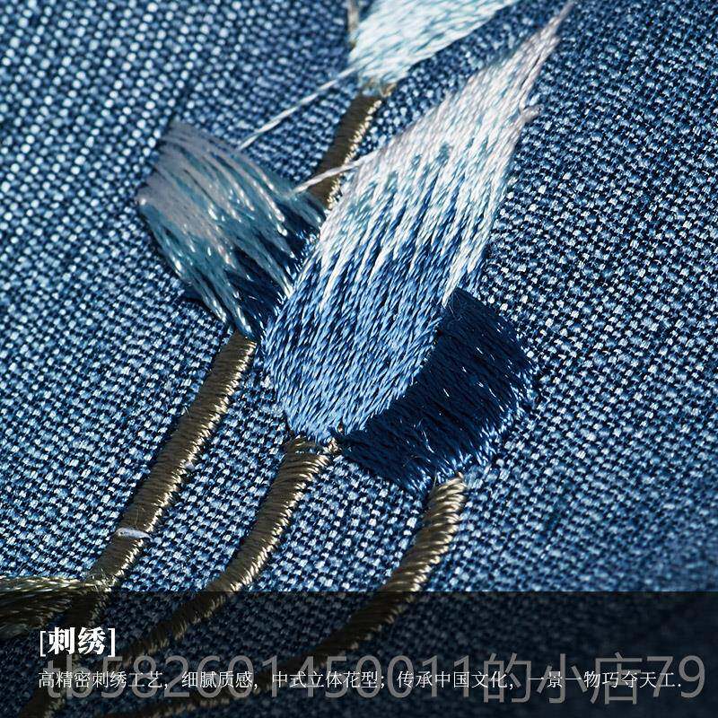 高档新中国式沙发抱枕现简约GY72靠垫腰枕刺绣代花客厅中风含芯靠 - 图2