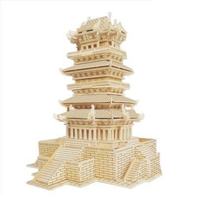 木质立体拼图四联冲压仿真木制模型地摊一件儿童玩具,淘宝优惠券,粉丝福利购,淘宝优惠卷