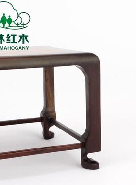 红木小花盆架子酸枝木质花瓶紫砂壶托架工艺品底座小花几