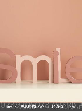 正品意字母摆软装电视柜客厅家居饰品欧玄关件办公室桌面北创房间