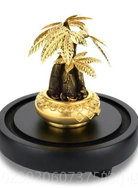 正品金箔发树摇树品摆件招财树家居财酒柜装饰客厅摆钱设新店开