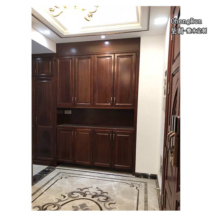 Customized furniture whole house shoe cabinet solid wood rack living room furniture entry entrance shoe cabinet whole house customization factory