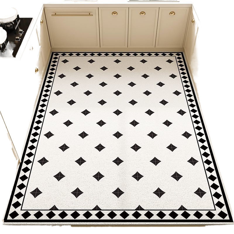 Kitchen special floor mats waterproof and oil-proof PVC wipeable and washable home restaurant carpet foyer non-slip anti-dirty floor mats