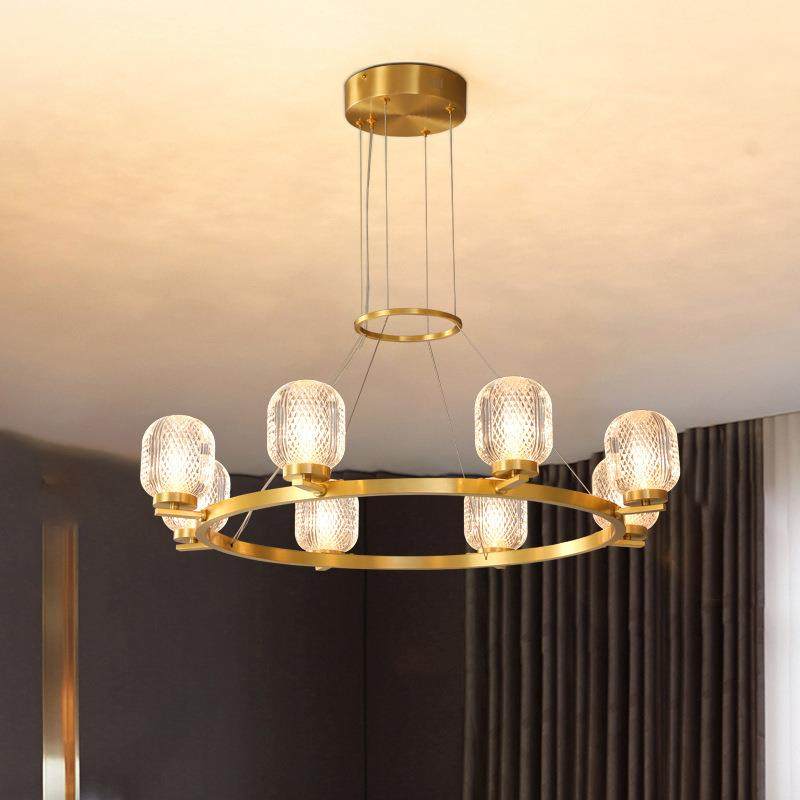 天亨全铜水晶吊灯轻奢客厅吊灯卧室餐厅别墅高档大气简约现代吊灯,淘宝优惠券,粉丝福利购,淘宝优惠卷