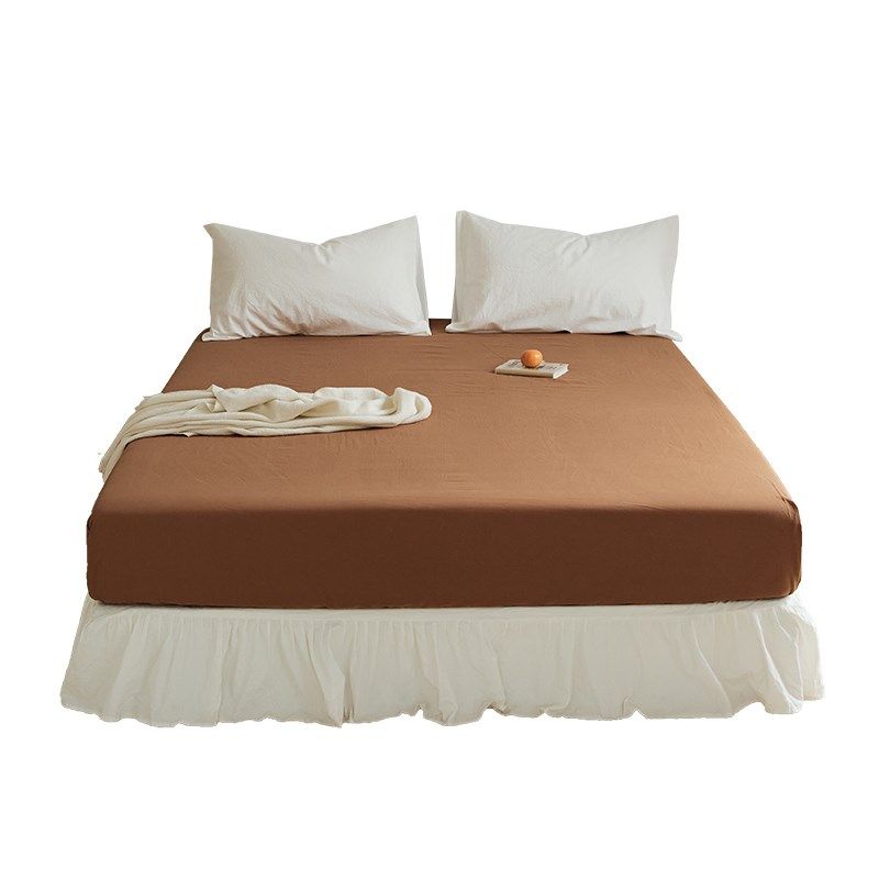 简约纯色全棉水洗棉床笠 亲肤纯棉床单双人床罩1.8m床垫保护套1.5,淘宝优惠券,粉丝福利购,淘宝优惠卷