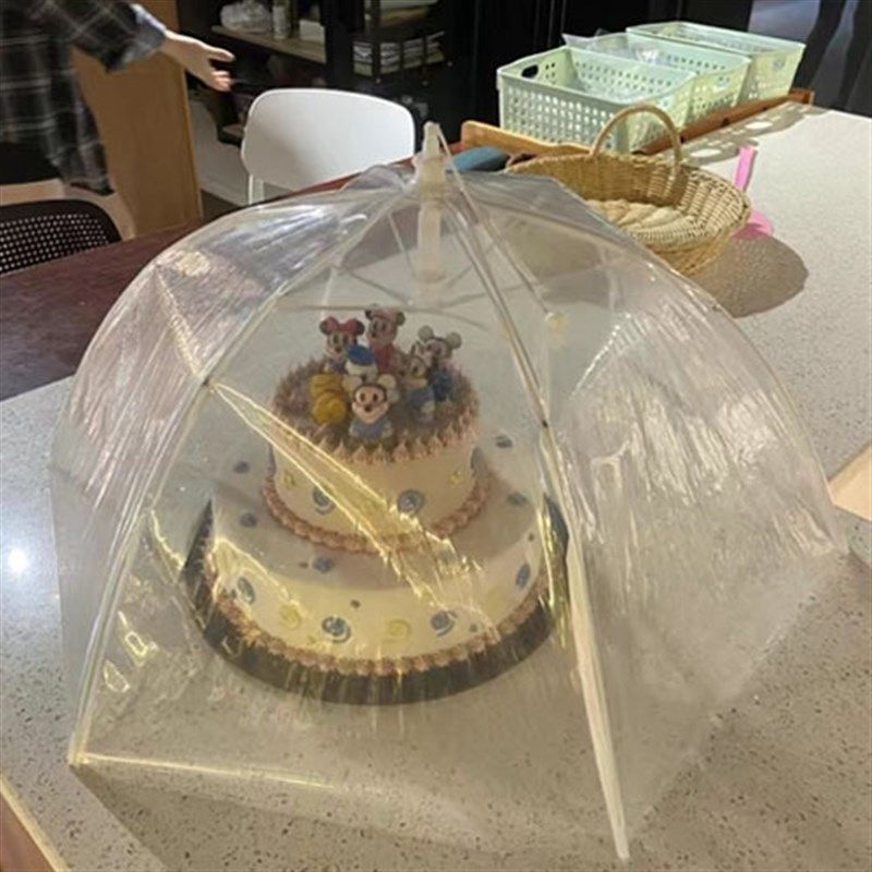 透明菜罩餐桌面茶台防尘罩塑料盖可折叠食品糕点饭菜盖摆摊罩凉菜,淘宝优惠券,粉丝福利购,淘宝优惠卷