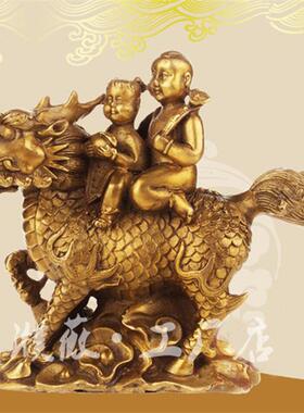 黄铜麒麟摆件黄铜麒麟工艺品 用品
