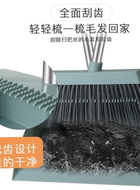 办公室地毯用扫把笤帚簸箕套装硬毛扫帚家用扫地扫毛笤帚组合