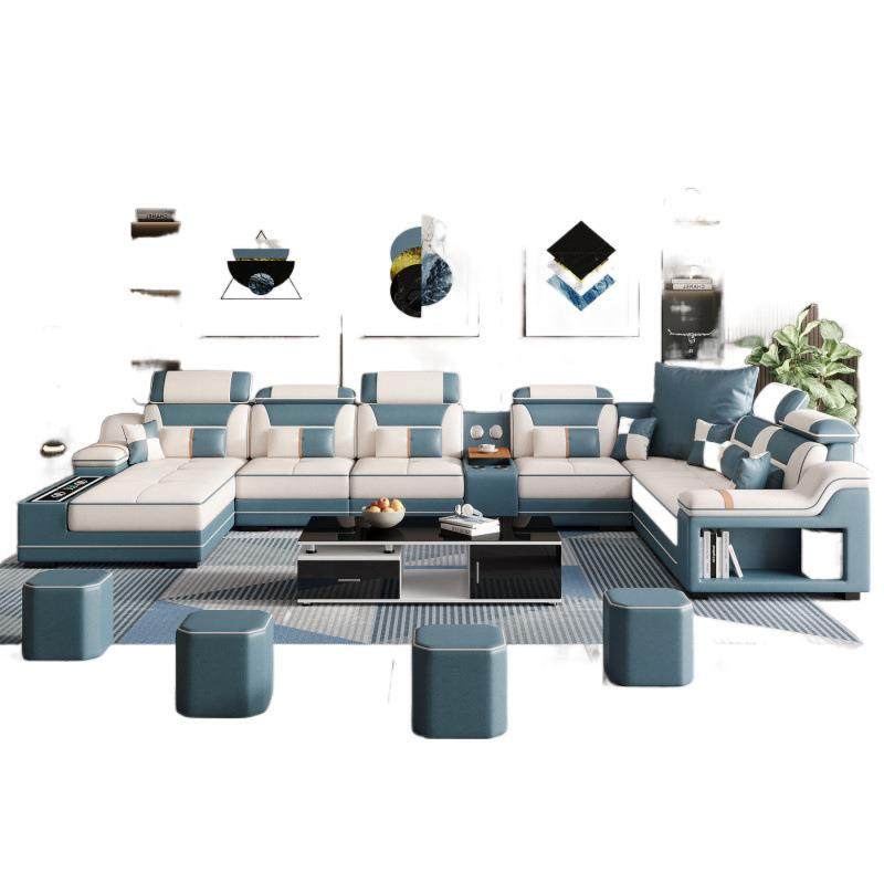 沙发客厅2025新款大小户型免洗猫抓皮布沙发乳胶科技布艺转角组合,淘宝优惠券,粉丝福利购,淘宝优惠卷