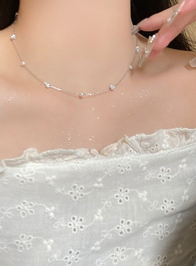 小珍珠流苏项链女2026新款百搭轻奢小众高级感锁骨链爆款颈链配饰