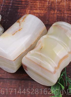 正品天然玉石瓶笔筒雕摆件式书房家居摆设玉笔筒玉中器花玉石小玉