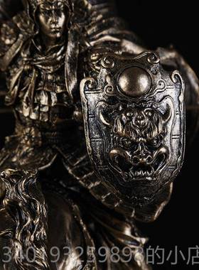 新款赵云赵子龙古复装饰品摆酒件柜客厅勇办公室工艺品铠甲武士士