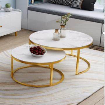 简约现代岩板茶几小户型大小圆茶几意式简圆形轻奢现代组合茶几,淘宝优惠券,粉丝福利购,淘宝优惠卷