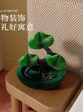 十八纸青松盆景造型托盘中式文化艺术氛围装饰置物摆件元宝树礼物