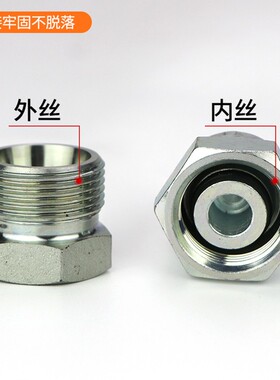 挖掘机破碎锤炮头油管堵头闷头 防漏油螺丝接头68 75 100 140锤