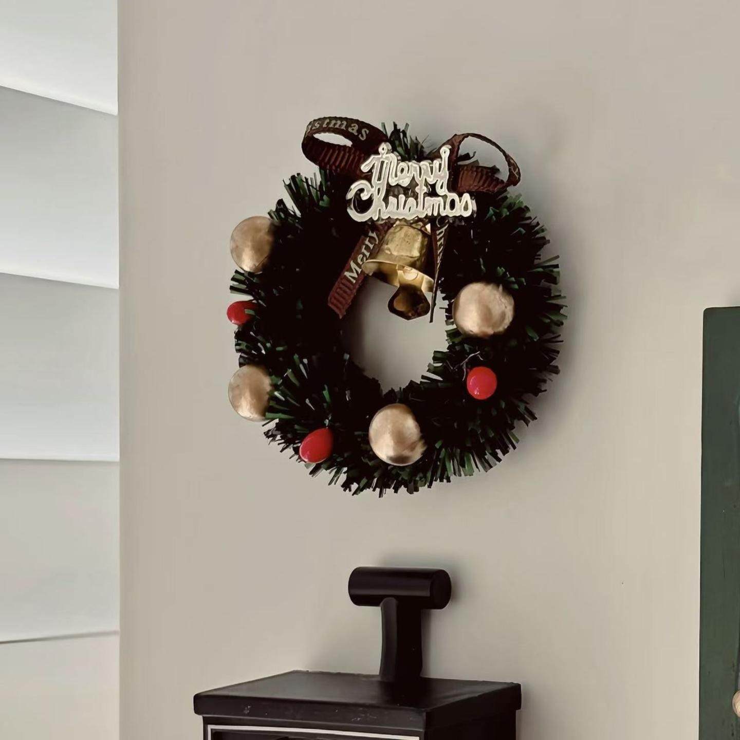 立体圣诞花环冰箱贴微景观场景小屋装饰磁性贴黑板,淘宝优惠券,粉丝福利购,淘宝优惠卷