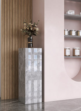 客厅落地花架摆件饰品石头底座大气上档次沙发电视柜旁边大型大件