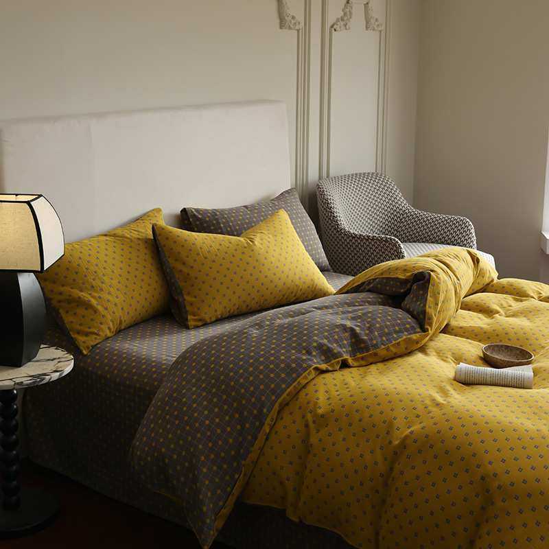 A类母婴级双层纱布棉纱纯棉四件套北欧风100全棉裸睡床单被套床品,淘宝优惠券,粉丝福利购,淘宝优惠卷