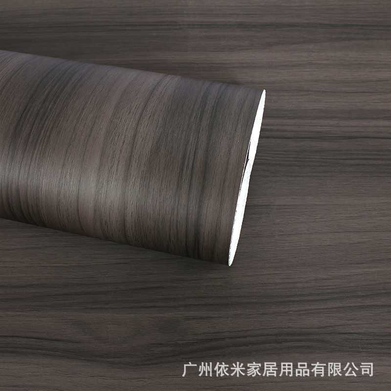 雅黑色仿木纹翻新贴纸自粘墙纸家具衣柜3d立体黑胡桃加厚防水装饰,淘宝优惠券,粉丝福利购,淘宝优惠卷