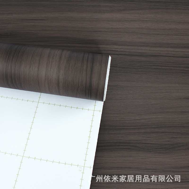 雅黑色仿木纹翻新贴纸自粘墙纸家具衣柜3d立体黑胡桃加厚防水装饰,淘宝优惠券,粉丝福利购,淘宝优惠卷
