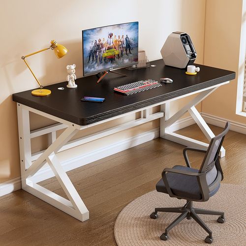 实木电脑桌台式家用书桌简约现代桌子办公电竞工作学生学习写字桌 - 图3