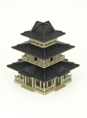 造景水陆缸鱼缸假山盆景吸水石沙盘家居装饰古风建筑摆件亭台楼阁