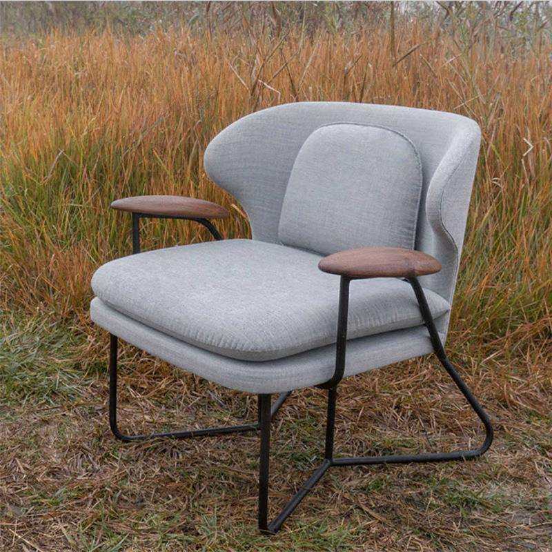 客厅单人休闲椅简约北欧单人沙发现代轻奢铁艺老虎椅设计师沙发椅,淘宝优惠券,粉丝福利购,淘宝优惠卷