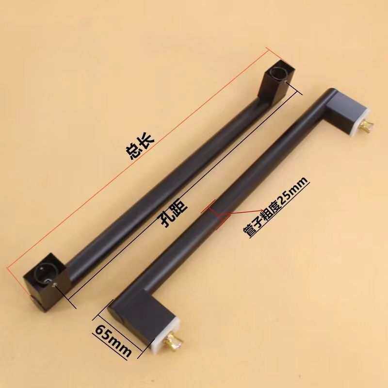 不锈钢玻璃门拉手细圆管黑钛无指纹门把手淋浴房推拉门隔断门拉手,淘宝优惠券,粉丝福利购,淘宝优惠卷