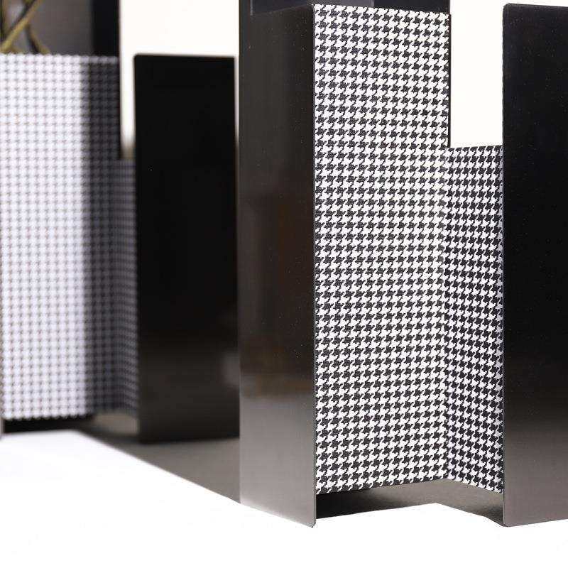 现代轻奢不锈钢皮革花瓶创意花器样板间家居客厅餐厅玄关装饰花器,淘宝优惠券,粉丝福利购,淘宝优惠卷