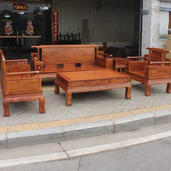 新中式红木沙发小户型客厅刺猬紫檀家具花梨茶几组合全实木经济型,淘宝优惠券,粉丝福利购,淘宝优惠卷