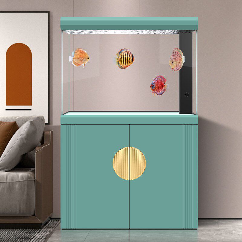 迪顺鱼缸客厅大型家用落地底滤生态缸超白玻璃新款龙鱼水族箱,淘宝优惠券,粉丝福利购,淘宝优惠卷