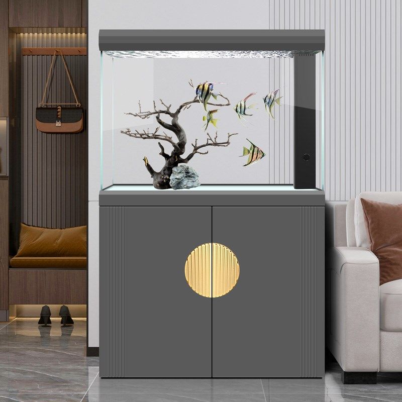 迪顺鱼缸客厅大型家用落地底滤生态缸超白玻璃新款龙鱼水族箱,淘宝优惠券,粉丝福利购,淘宝优惠卷